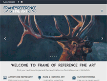 Tablet Screenshot of frameref.com
